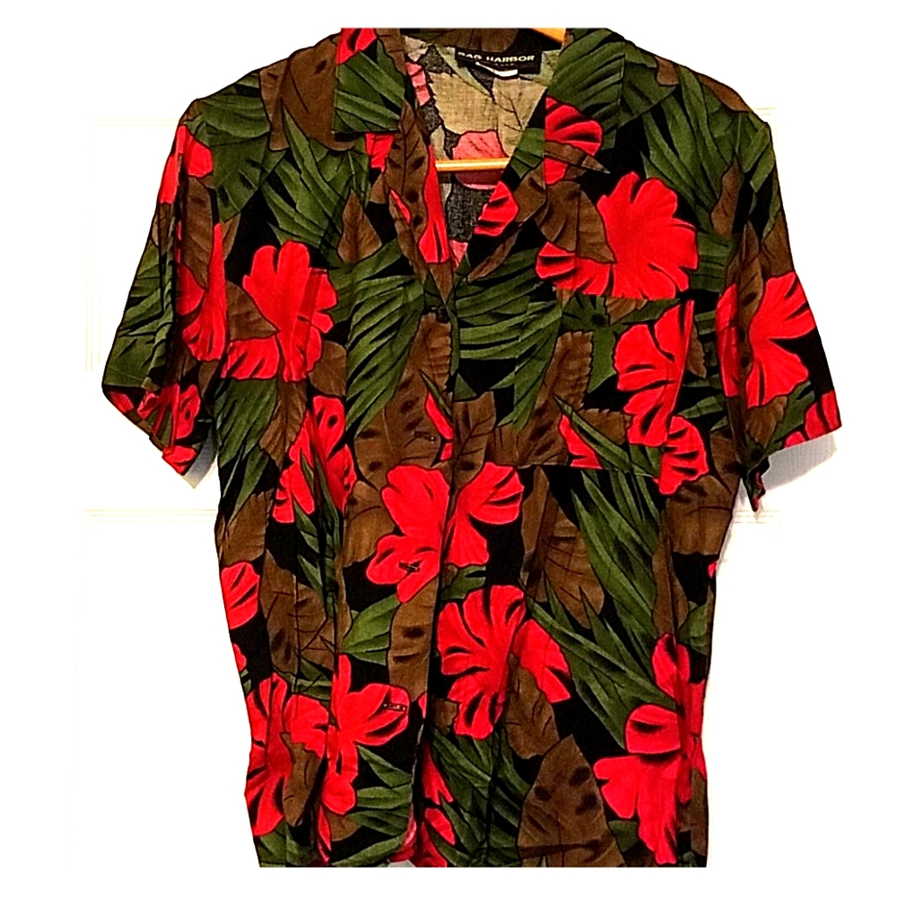 Vintage Hawaiian Print Shirt